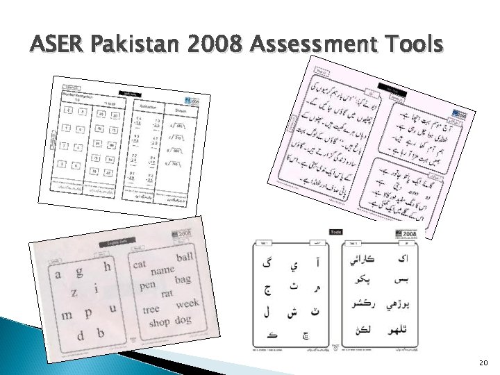 ASER Pakistan 2008 Assessment Tools 20 
