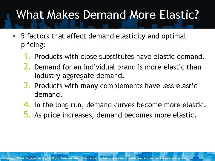 What Makes Demand More Elastic? • 5 factors that affect demand elasticity and optimal