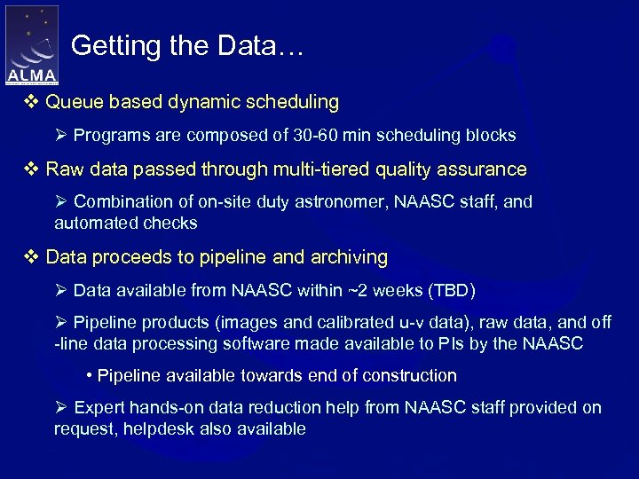 Getting the Data… v Queue based dynamic scheduling Ø Programs are composed of 30