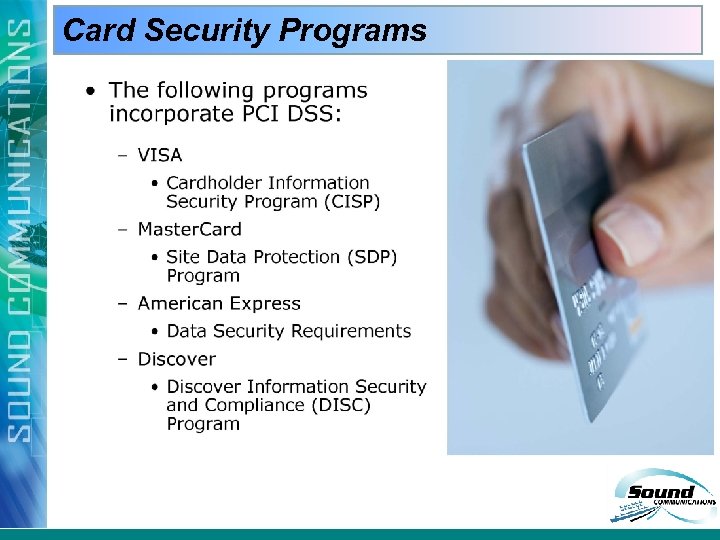 Card Security Programs 