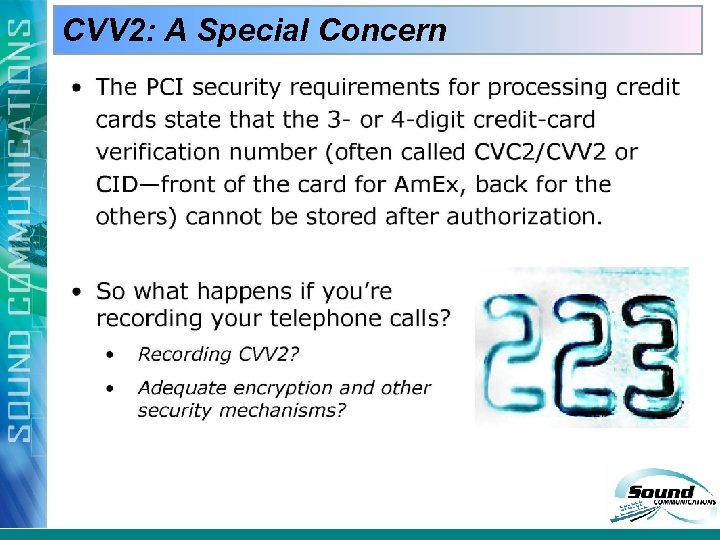 CVV 2: A Special Concern 