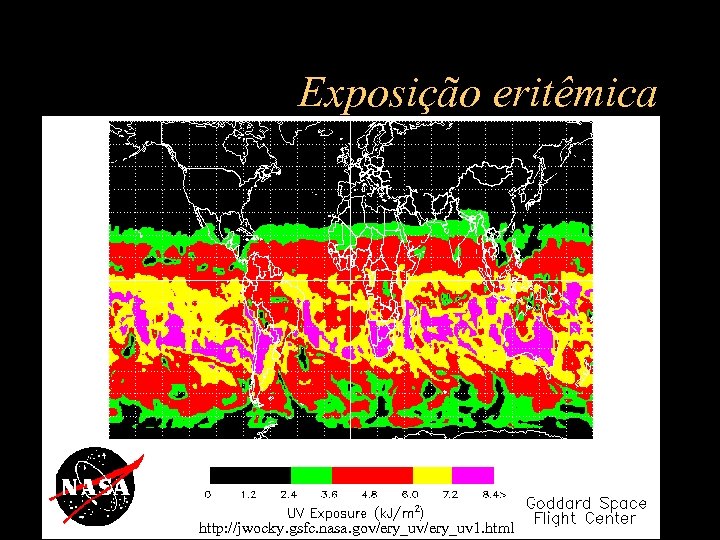 Exposição eritêmica http: //jwocky. gsfc. nasa. gov/ery_uv 1. html 