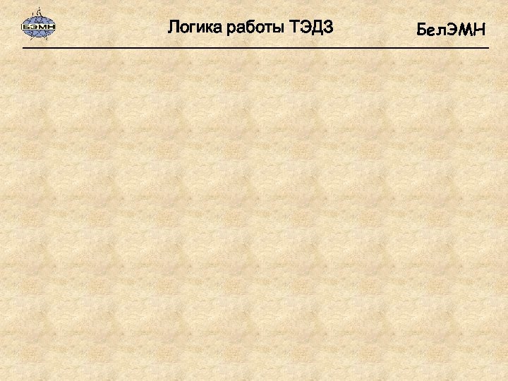 Логика работы ТЭДЗ Бел. ЭМН 