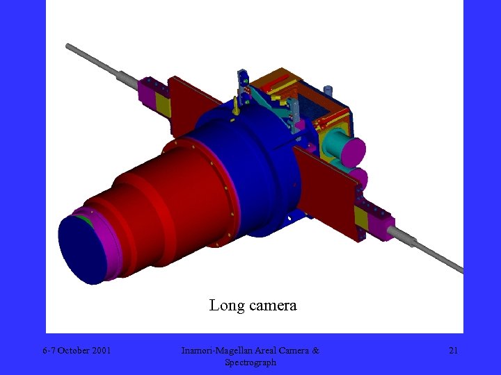 Long camera 6 -7 October 2001 Inamori-Magellan Areal Camera & Spectrograph 21 