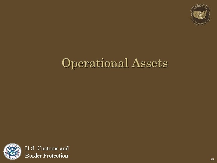 Operational Assets U. S. Customs and Border Protection 20 