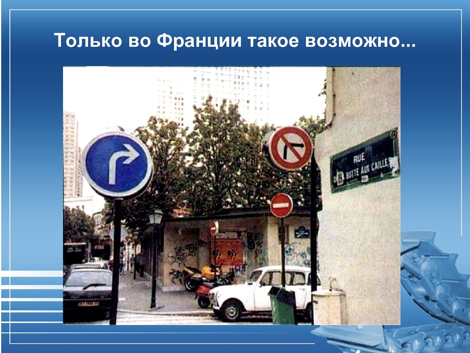 Только во Франции такое возможно. . . 