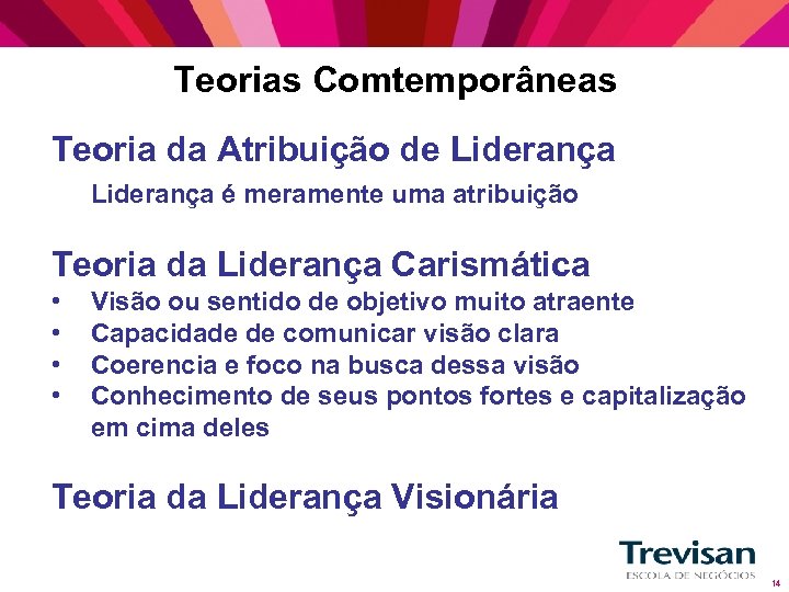 Teorias Comtemporâneas Teoria da Atribuição de Liderança é meramente uma atribuição Teoria da Liderança