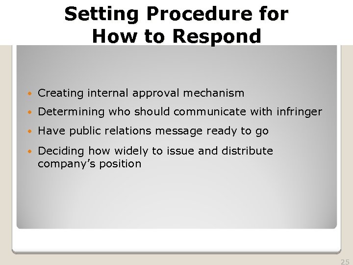 2010 TRADEMARK LAW SEMINAR THE FUTURE OF BRAND PROTECTION Setting Procedure for How to