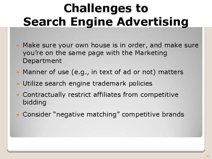 2010 TRADEMARK LAW SEMINAR THE FUTURE OF BRAND PROTECTION Challenges to Search Engine Advertising