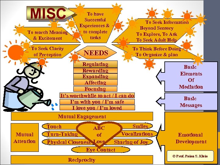 MISC To search Meaning & Excitement To Seek Clarity of Perception To have Successful