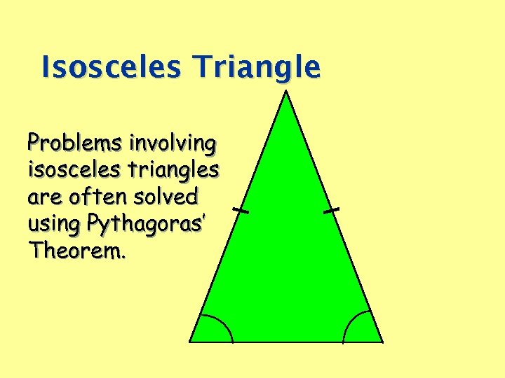 Pythagoras Theorem Only works in right angled triangles