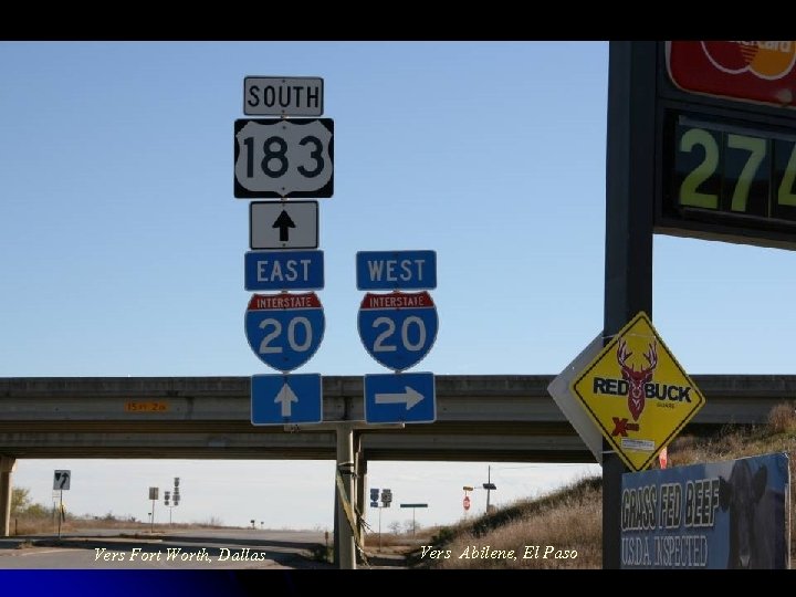 Vers Fort Worth, Dallas Vers Abilene, El Paso 