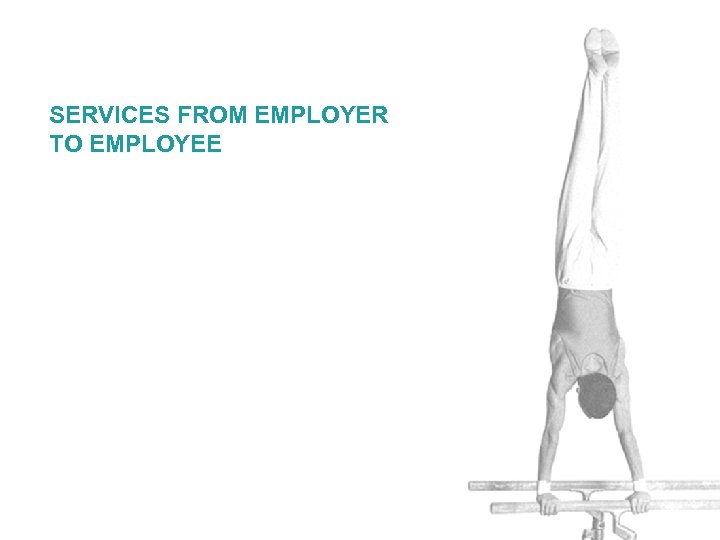 SERVICES FROM EMPLOYER TO EMPLOYEE 