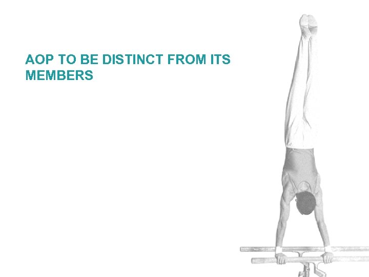 AOP TO BE DISTINCT FROM ITS MEMBERS 