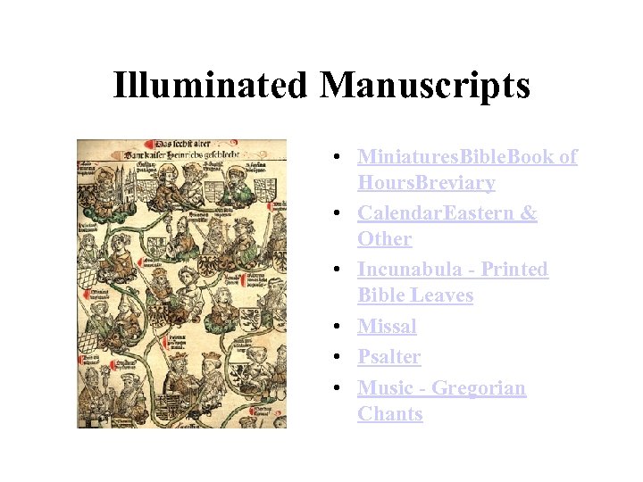 Illuminated Manuscripts • Miniatures. Bible. Book of Hours. Breviary • Calendar. Eastern & Other