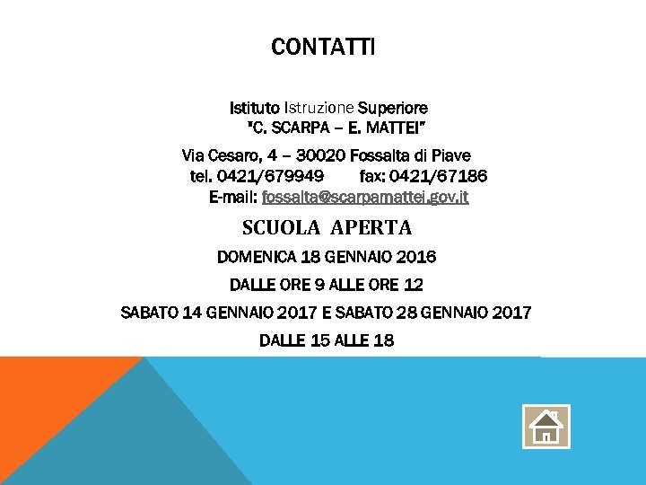CONTATTI Istituto Istruzione Superiore 