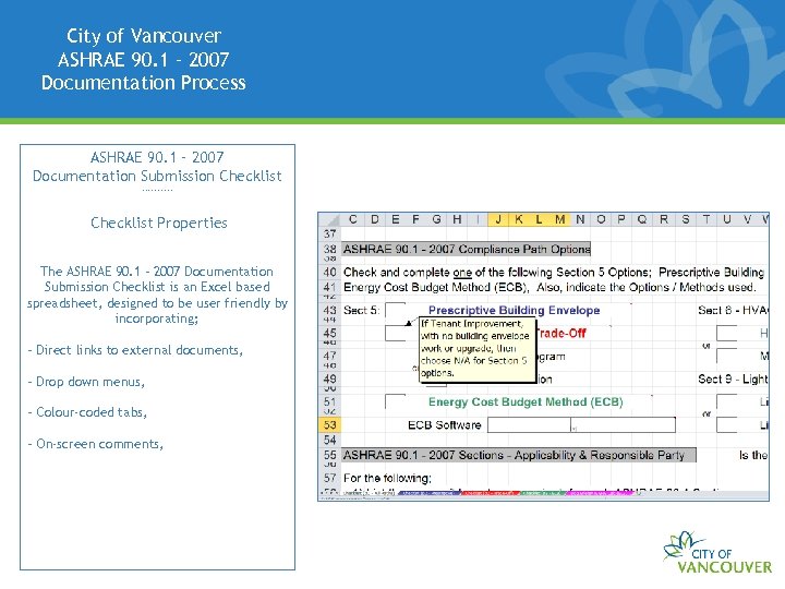 City of Vancouver ASHRAE 90. 1 – 2007 Documentation Process ASHRAE 90. 1 –