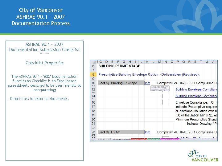 City of Vancouver ASHRAE 90. 1 – 2007 Documentation Process ASHRAE 90. 1 –