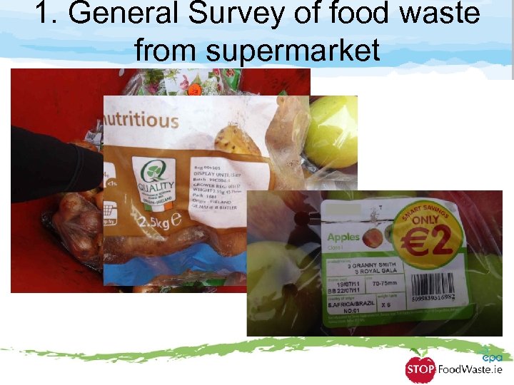 1. General Survey of food waste from supermarket 