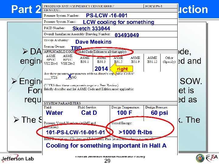 Part 2: Pressure System Construction PS-LCW -16 -001 LCW cooling for something Sketch 333044