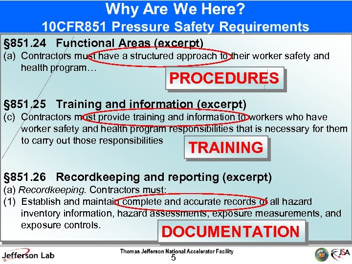 § 851. 24 Functional Areas (excerpt) (a) Contractors must have a structured approach to
