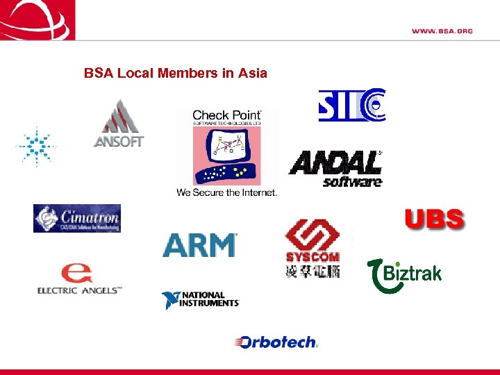 BSA Local Members in Asia 