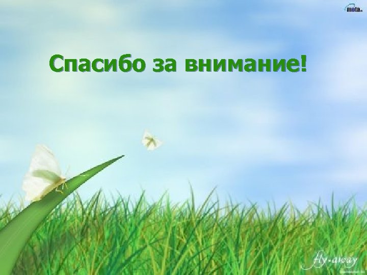 Спасибо за внимание! 