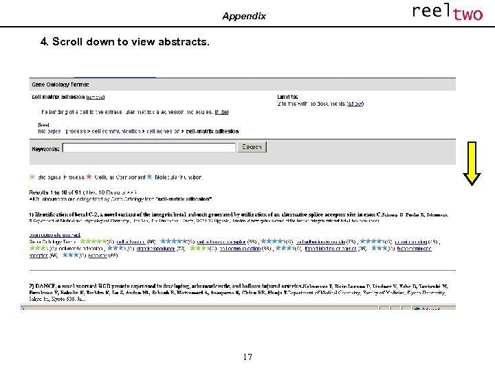 Appendix 4. Scroll down to view abstracts. 17 