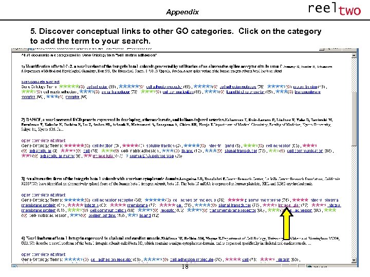 Appendix 5. Discover conceptual links to other GO categories. Click on the category to