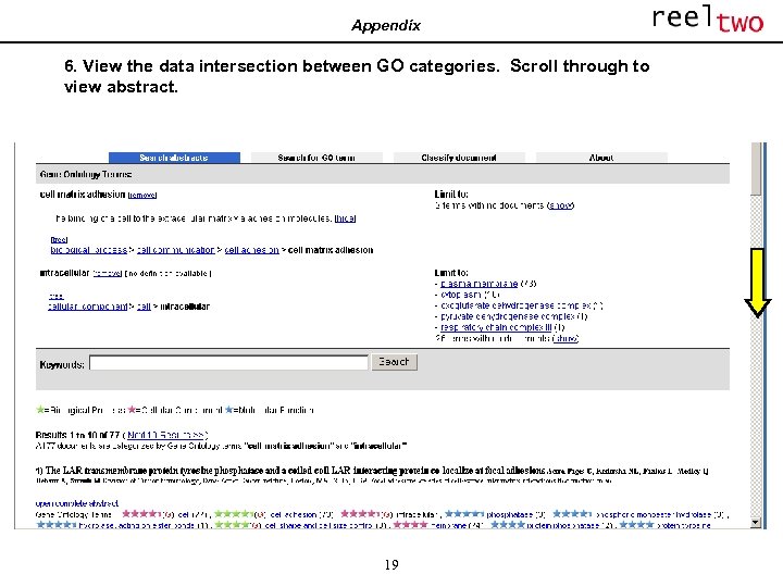 Appendix 6. View the data intersection between GO categories. Scroll through to view abstract.