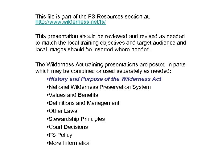This file is part of the FS Resources section at: http: //www. wilderness. net/fs/
