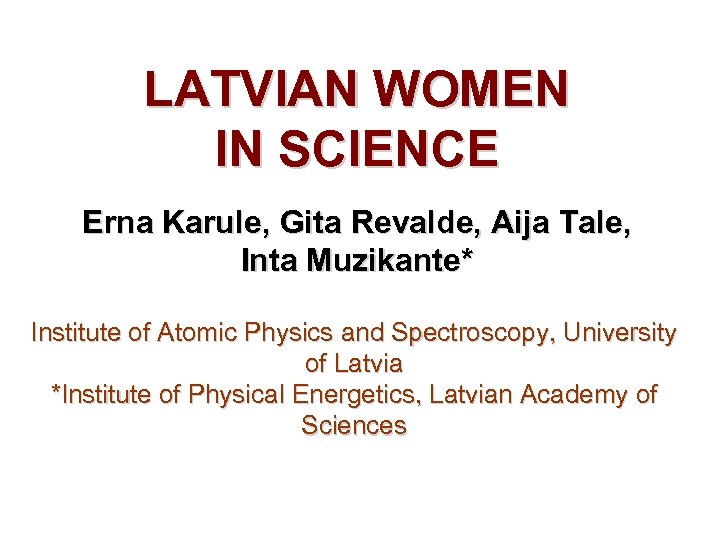 latvian women