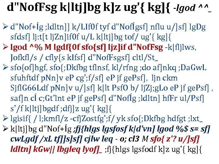 d"Nof. Fsg k|ltj]bg k]z ug'{ kg]{ -lgod ^^_ Ø d"Nof+Íg ; ldltn]] k/LIf 0