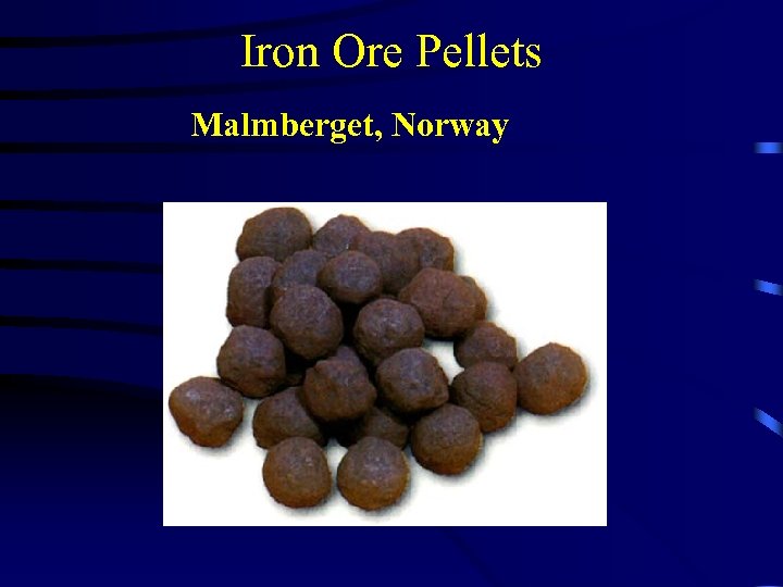 Iron Ore Pellets Malmberget, Norway 