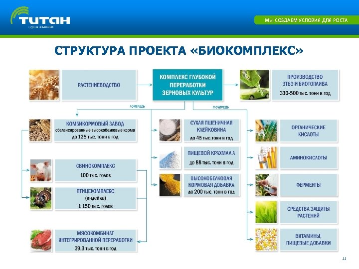 МЫ СОЗДАЕМ УСЛОВИЯ ДЛЯ РОСТА СТРУКТУРА ПРОЕКТА «БИОКОМПЛЕКС» IV ЭТАП • ИНДУСТРИАЛЬНЫЙ ПАРК •