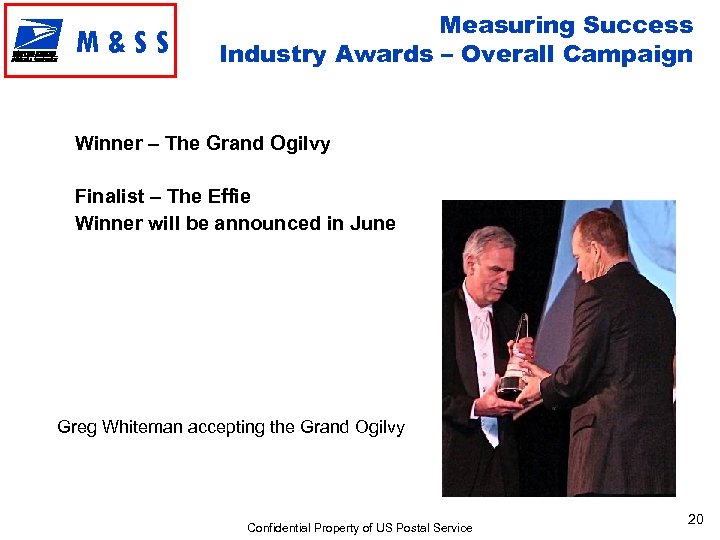M&SS Measuring Success Industry Awards – Overall Campaign Winner – The Grand Ogilvy Finalist