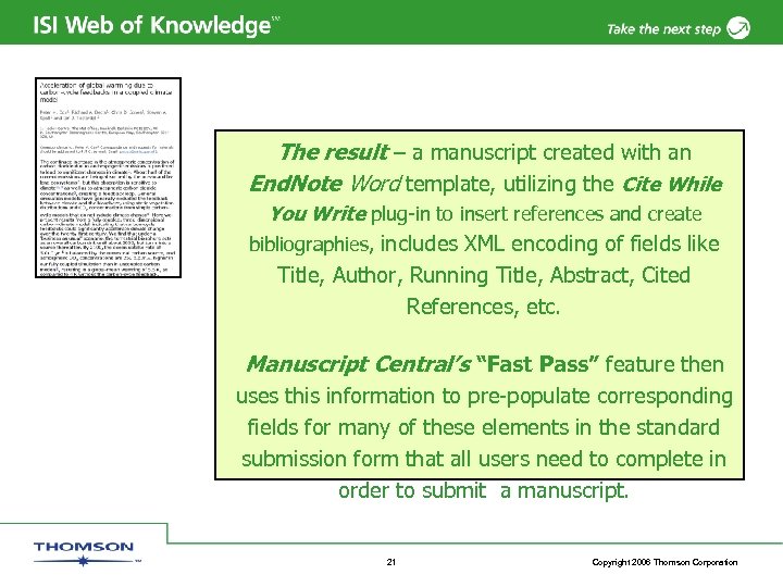 The result – a manuscript created with an End. Note Word template, utilizing the