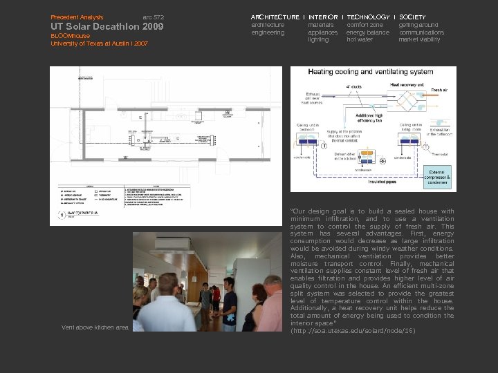 Precedent Analysis arc 572 UT Solar Decathlon 2009 BLOOMhouse University of Texas at Austin