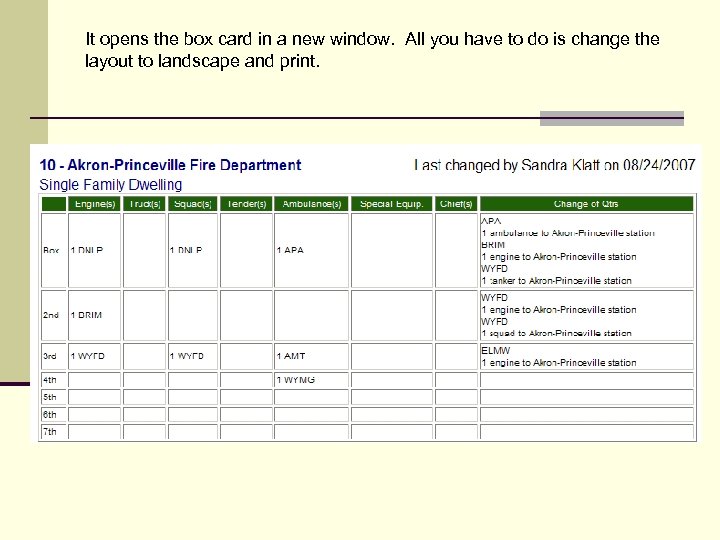 It opens the box card in a new window. All you have to do