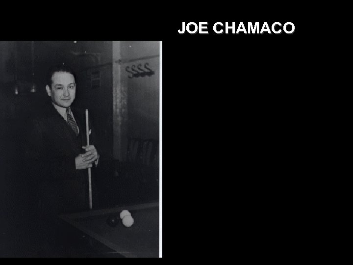 JOE CHAMACO 