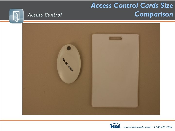 Access Control Cards Size Comparison 