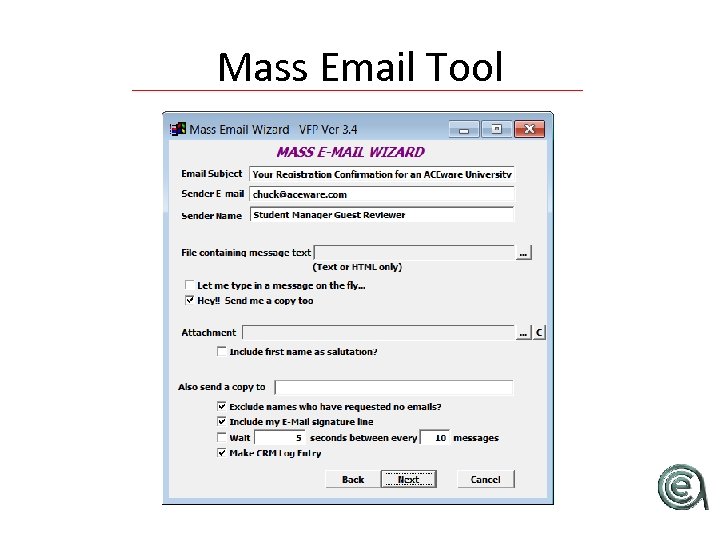 Mass Email Tool 