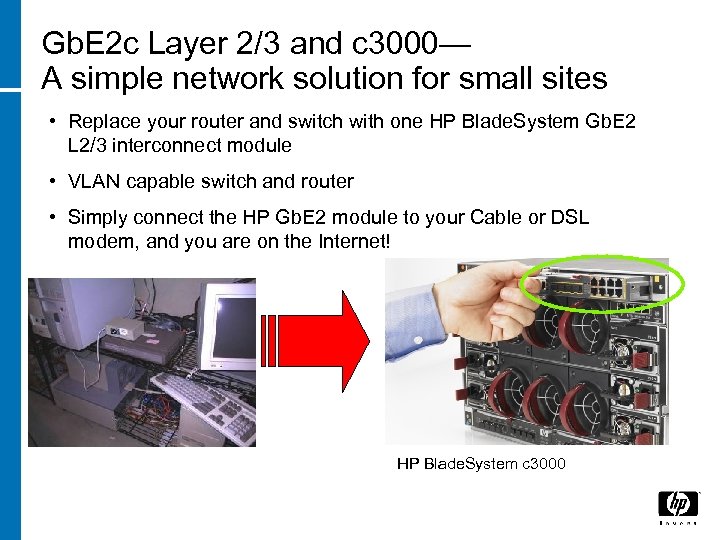 Gb. E 2 c Layer 2/3 and c 3000— A simple network solution for