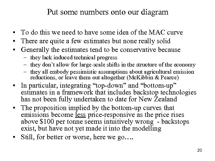 Put some numbers onto our diagram • To do this we need to have