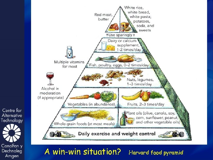 A win-win situation? Harvard food pyramid 