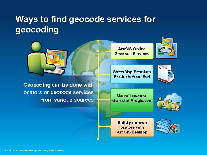 Ways to find geocode services for geocoding Arc. GIS Online Geocode Services Street. Map