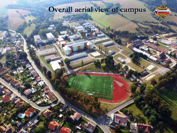 Overall aerial view of campus 