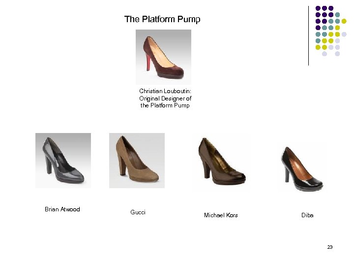 The Platform Pump Christian Louboutin: Original Designer of the Platform Pump Brian Atwood Gucci