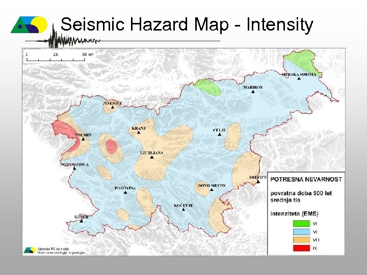 Seismic Hazard Map - Intensity 
