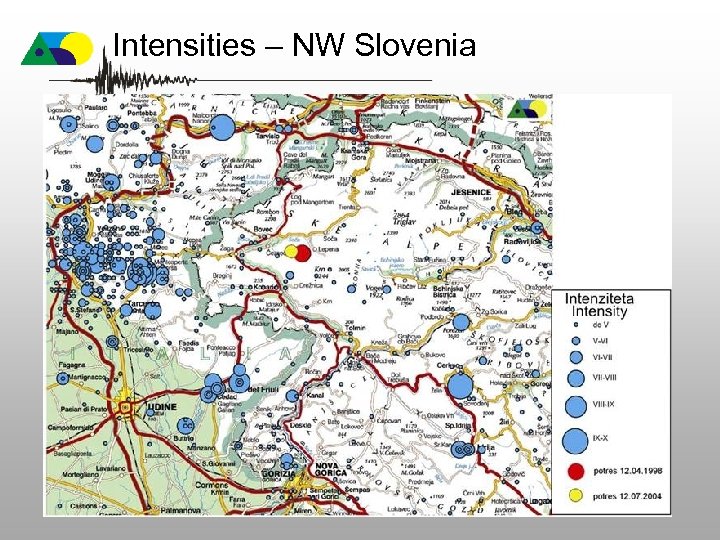 Intensities – NW Slovenia 